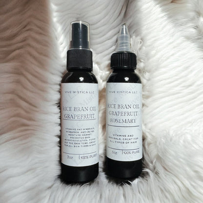 Set 3oz each {Rice & Grapefruit Face & Body oil}+{Rice, Grapefruit & Rosemary for Hair}