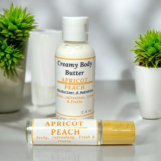 DUO APRICOT PEACH *Body Butter & Roll On Perfume*