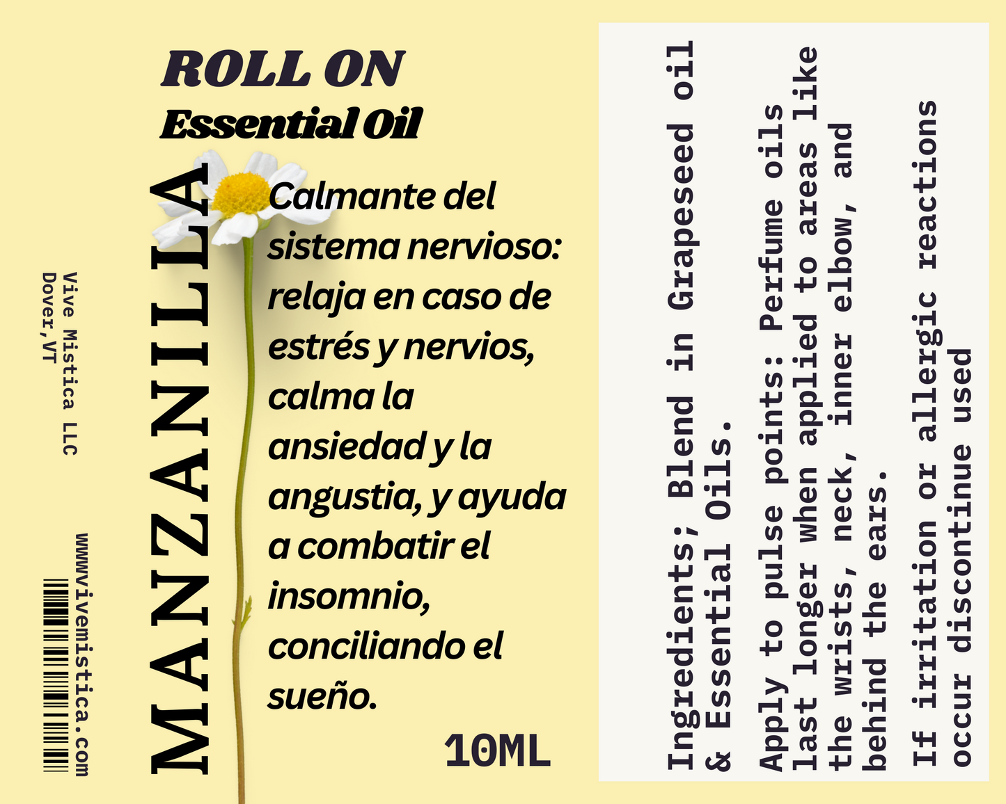 Manzanilla Essential Oil Roll On