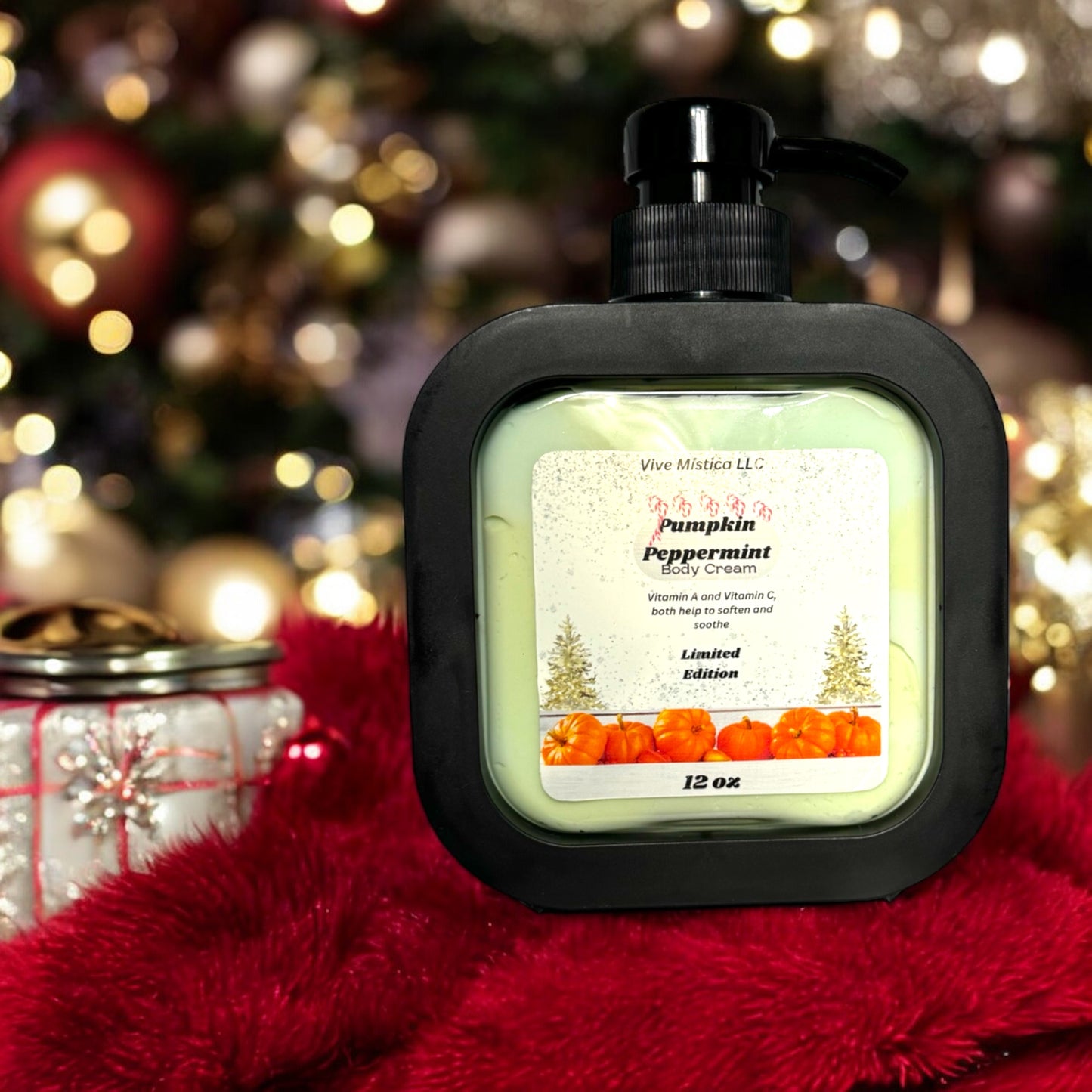 Body Cream Pumpkin and Peppermint 12oz