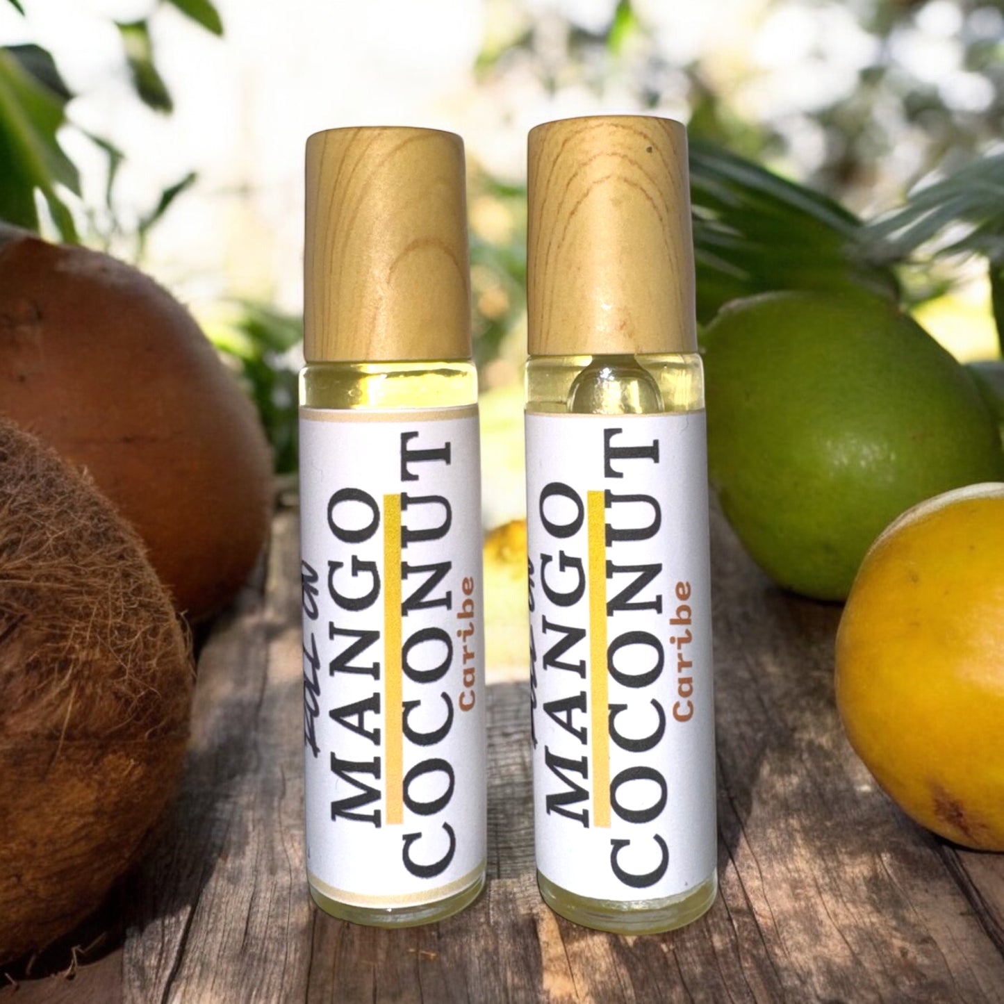 Perfume Roll On Mango Coconut Fragrance {A creative fruit medley of coconut and sweet mangos with a hint of banana leaf in a base of sugarcane.}