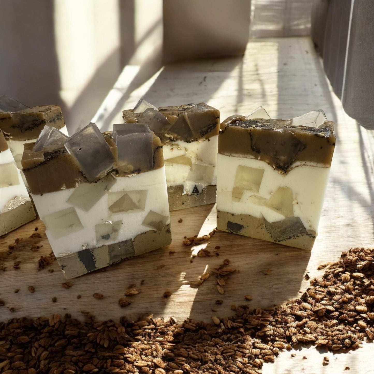 Coffee +Oats + Honey+ Vanilla soap