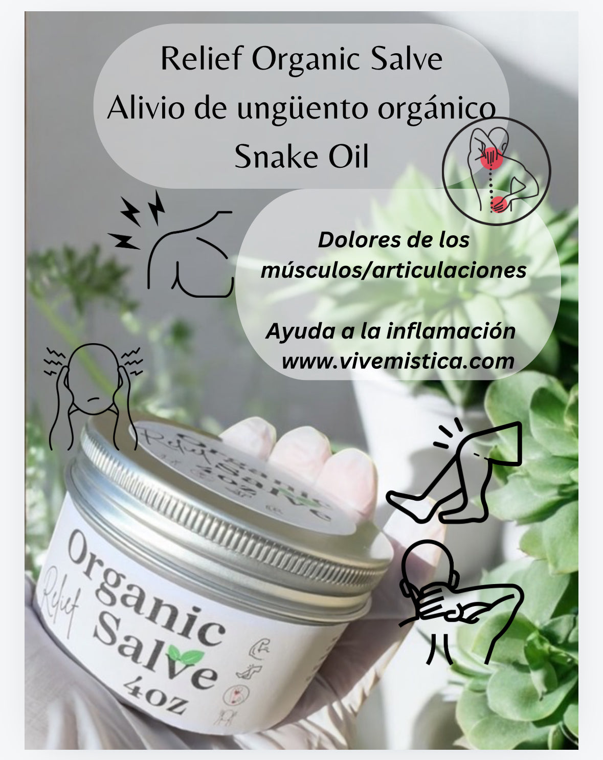 Ungüento orgánico de alivio