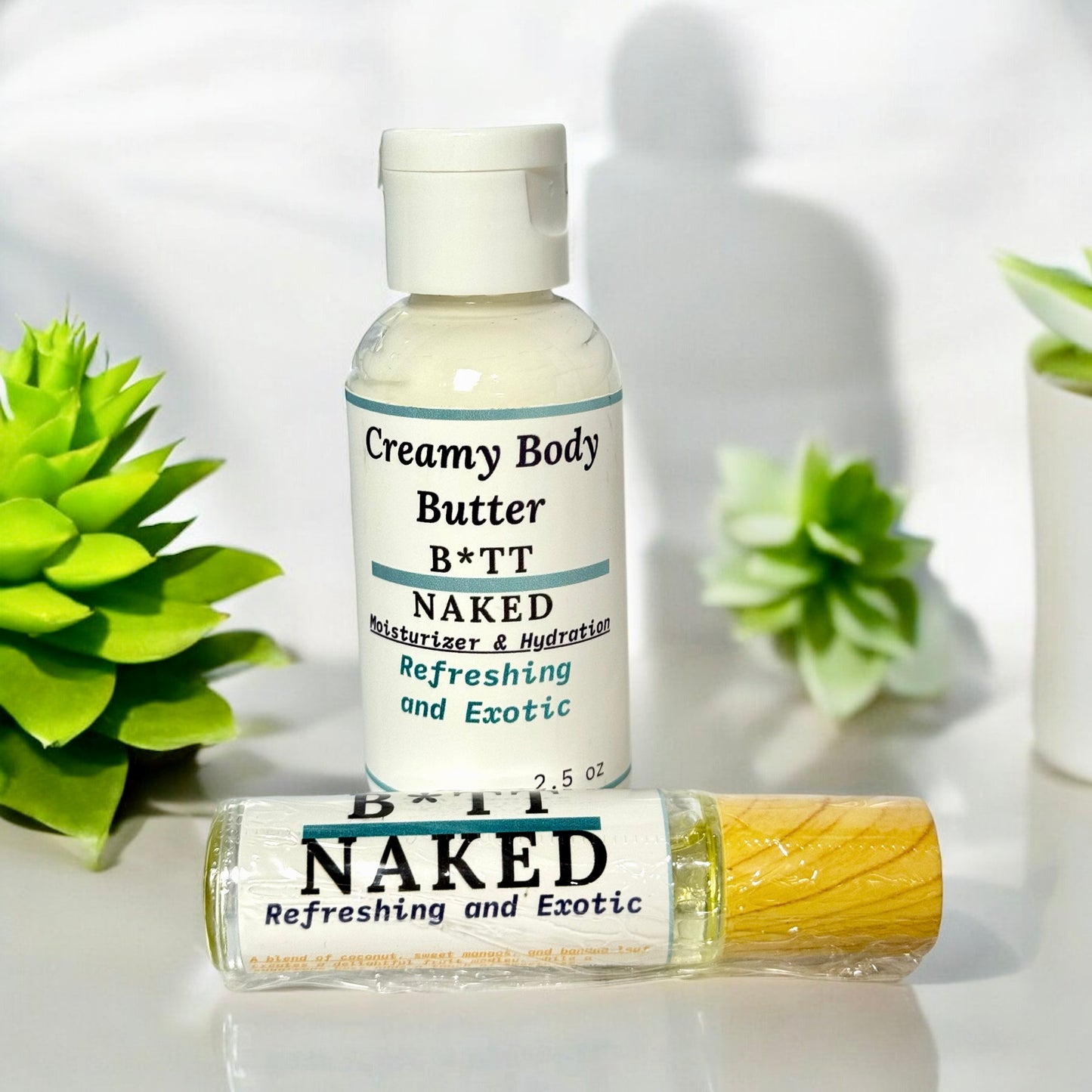 DUO B*TT NAKED *Body Butter & Roll On Perfume*