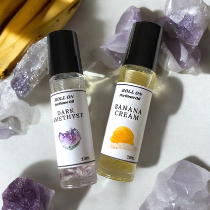 Dark Amethyst & Banana Cream Roll On Perfume Set