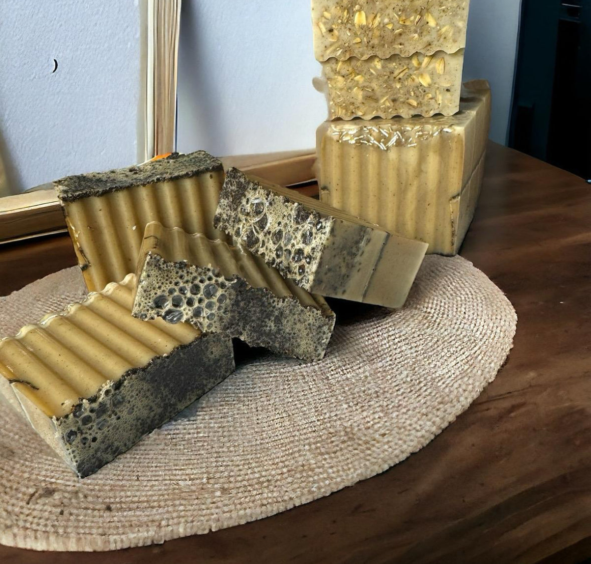 Coffee +Oats + Honey+ Vanilla soap