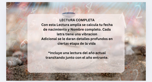 Lectura Numerologica Completa