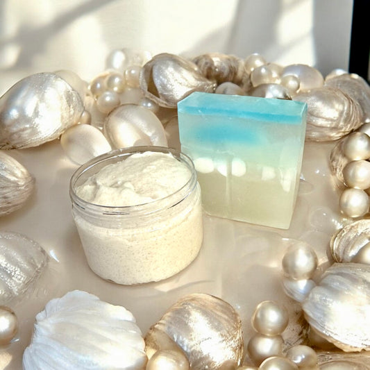 100% Natural Pearls Soap and  Body Scrub Exfoliator