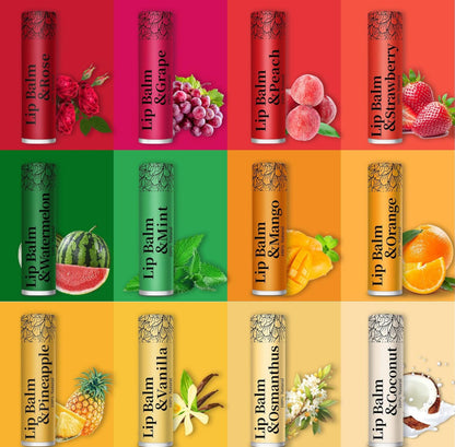 11 Flavored Pack of Lip Balms Natura