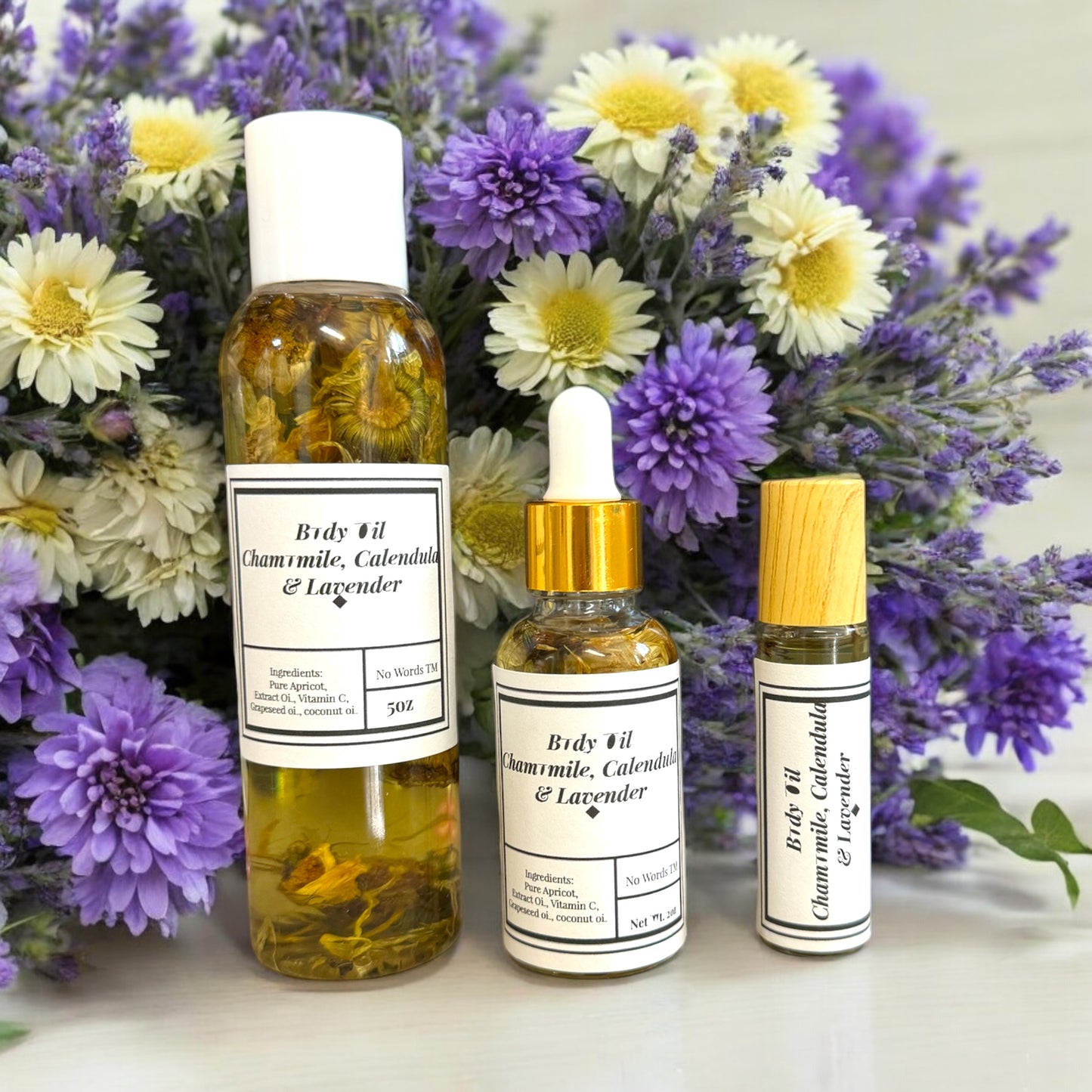 Chamomile, Calendula & Lavender Body Oil