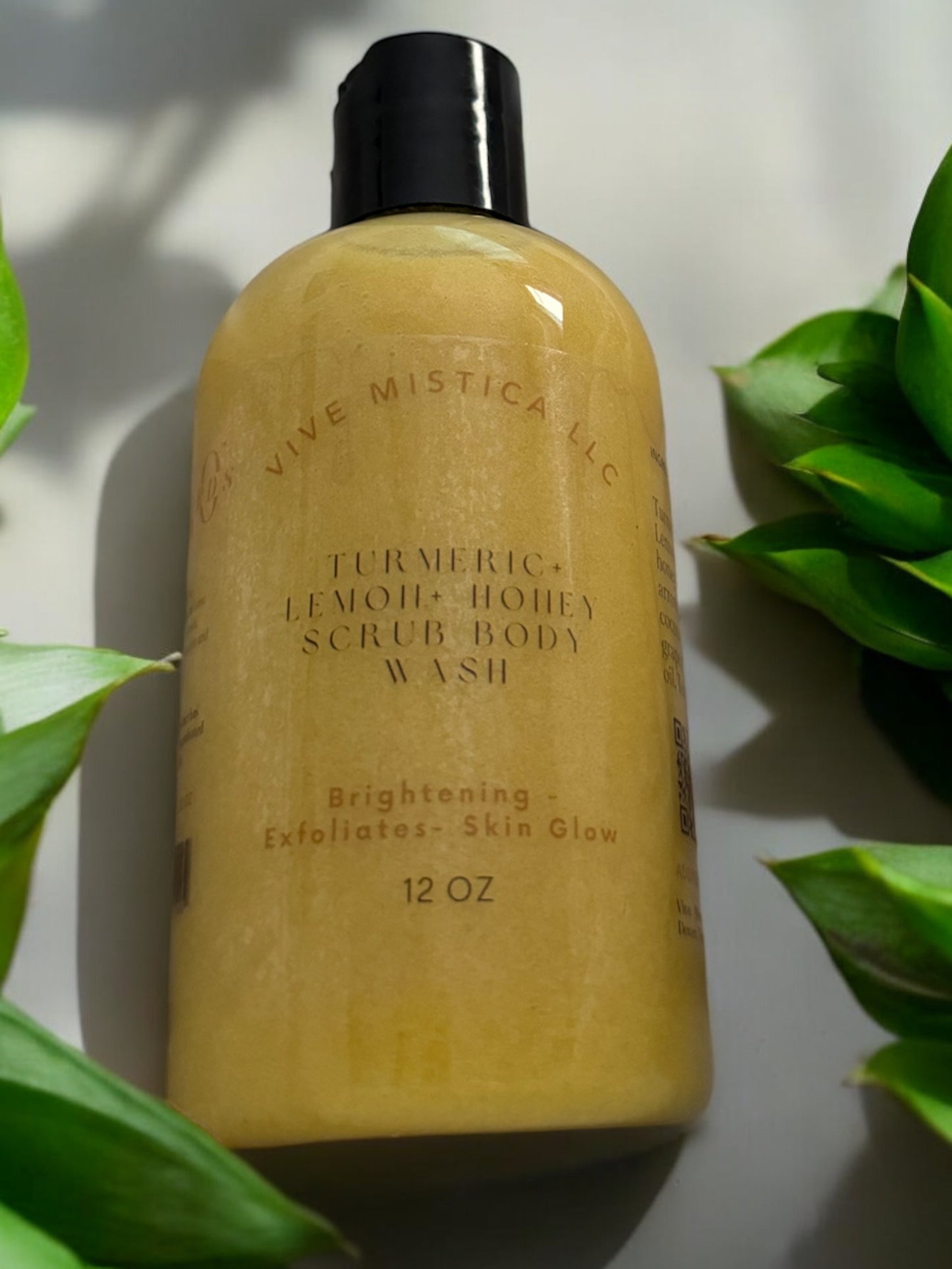 Brightening Turmeric + Lemon + Honey Scrub Body Wash 12oz