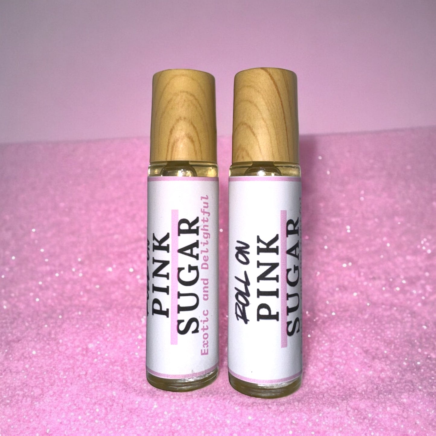 Perfume Roll On Pink Sugar {A delightful fruity floral fresh scent with the gourmand dry down of woodsy musty notes intertwined with the sweetness of caramel and vanilla}