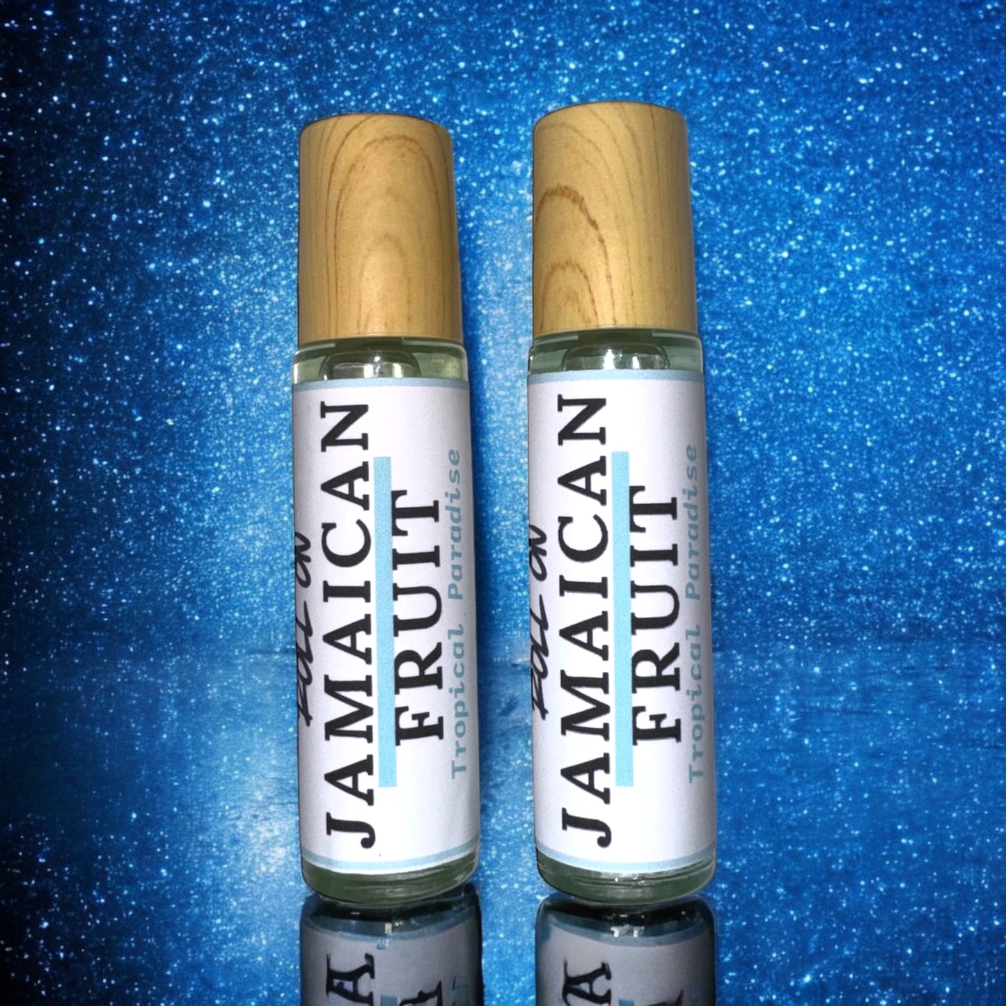 Perfume Roll On Jamaican Fruit {Tropical top notes blended into a soft powdery musk bottom note.}