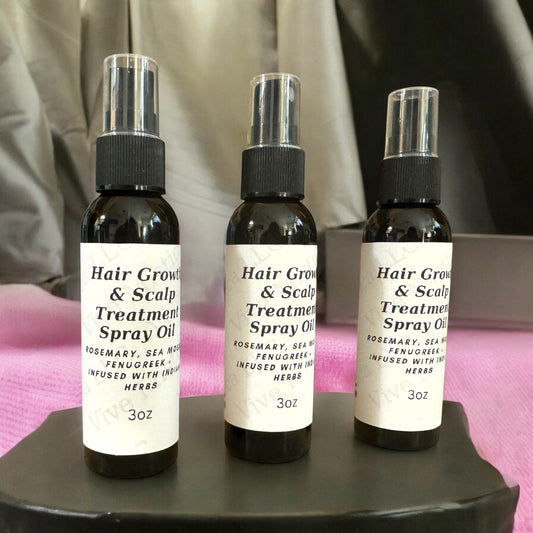 HAIR GROWTH STIMULATOR FENUGREEK & ROSEMARY SPRAY OIL 3oz {Estimula del crecimiento, Anti caída y Da vida del cabello}