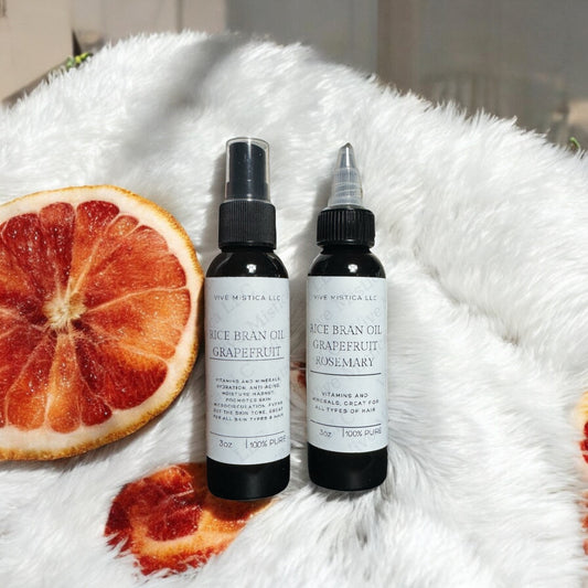 Set 3oz each {Rice & Grapefruit Face & Body oil}+{Rice, Grapefruit & Rosemary for Hair}