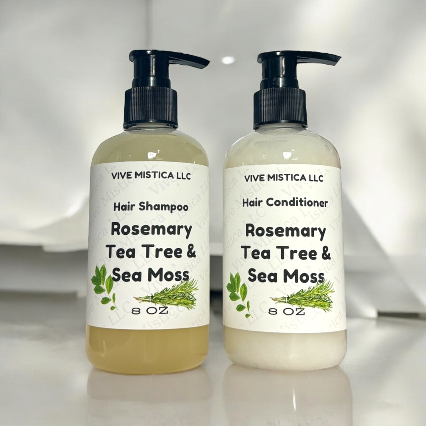 Shampoo & Conditioner Rosemary, Tea Tree with Sea Moss