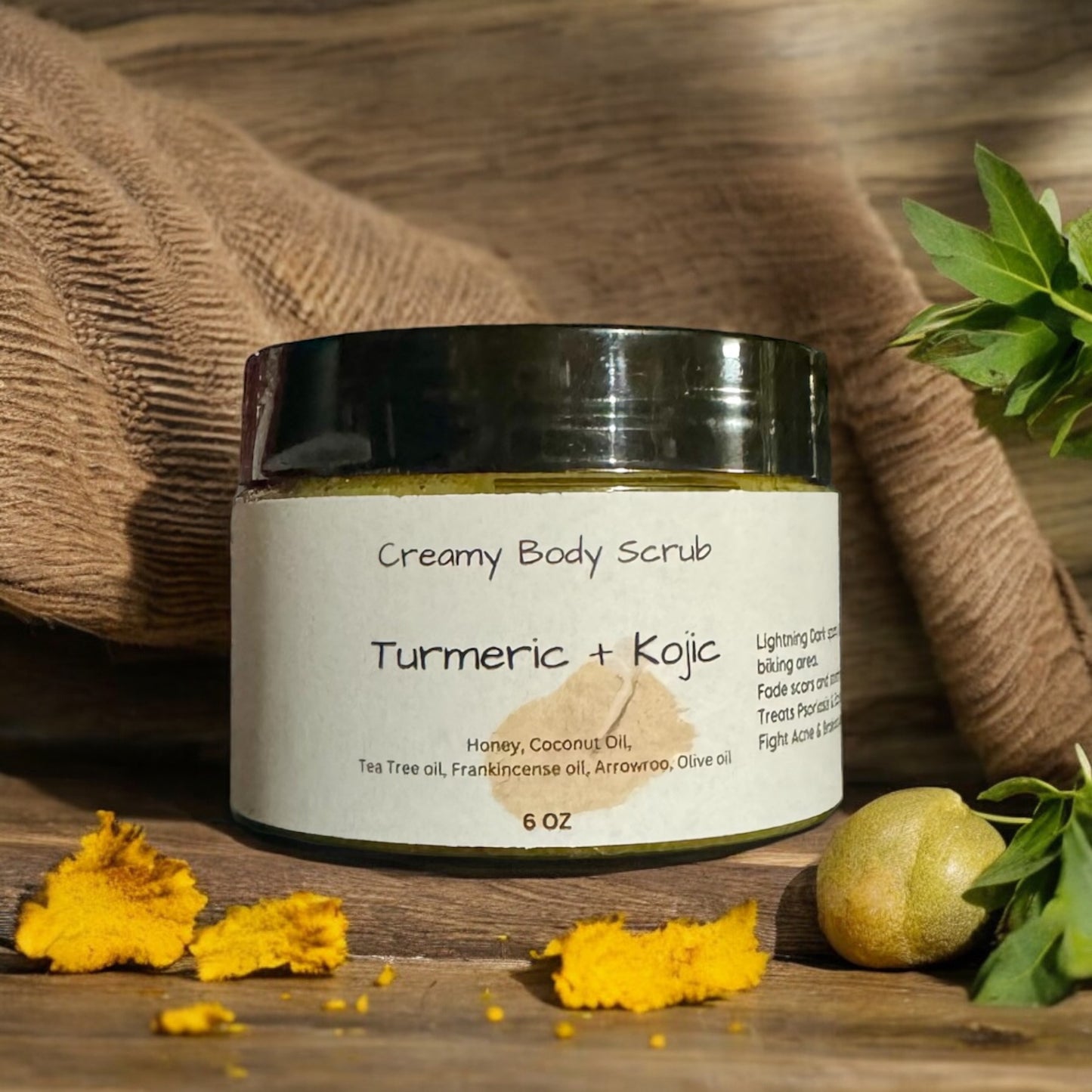 Turmeric Brightening Creamy Scrub 3oz, 6oz or 12oz