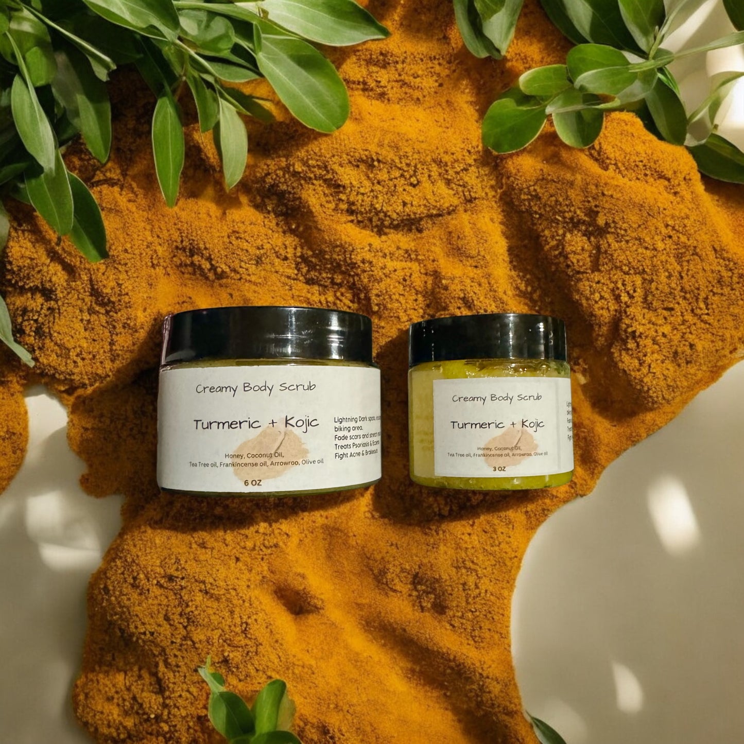 Turmeric Brightening Creamy Scrub 3oz, 6oz or 12oz