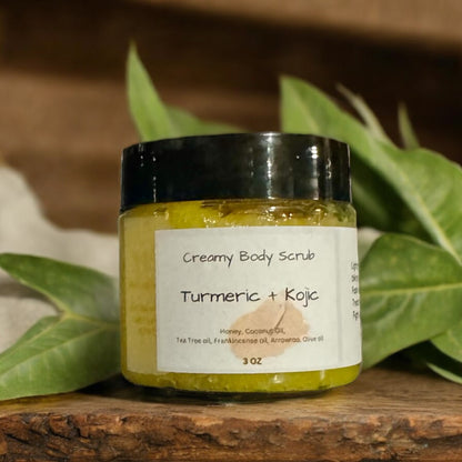 Turmeric Brightening Creamy Scrub 3oz, 6oz or 12oz